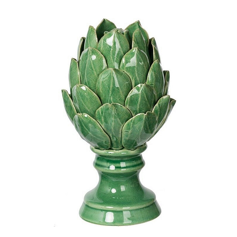 Статуэтка в виде артишока из зелёной керамики с глянцевыми лепестками Artichoke Decor Зеленый Статуэтка в виде артишока из зелёной керамики с глянцевыми лепестками Artichoke Decor Зеленый во Владивостоке | Loft Concept