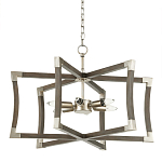 Подвесной светильник в форме фонаря серый Gray Eco Lantern варинант исполнения - 3 | Loft Concept во Владивостоке