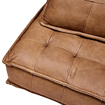 Модульное коричневое кожаное кресло Caron Leather Armchair варинант исполнения - 7 | Loft Concept во Владивостоке