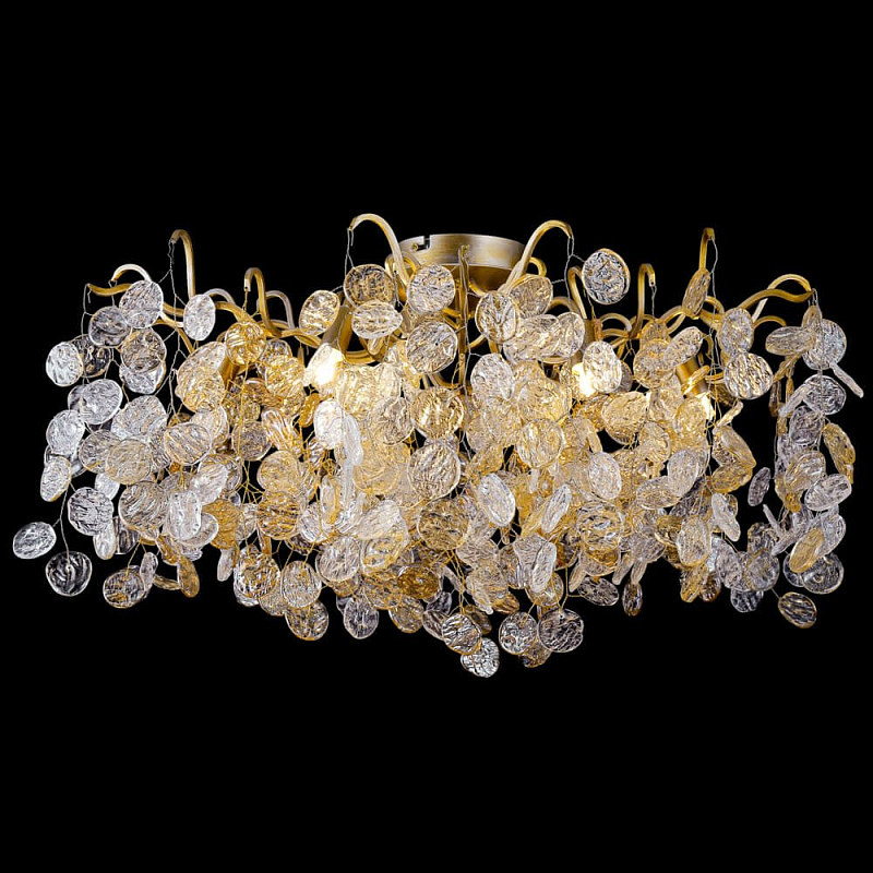 Потолочный светильник FAIRYTREE Chandelier Gold 8 Прозрачное Стекло Золотой Потолочный светильник FAIRYTREE Chandelier Gold 8 Прозрачное Стекло Золотой во Владивостоке | Loft Concept