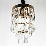 Подвесной светильник с прямоугольными хрустальными подвесками Lunet Crystal Rectangulars Pendant Light 2 варинант исполнения - 3 | Loft Concept во Владивостоке