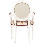 Полукресло из массива бука бежевое с растительным орнаментом Raffael Angel Beige Chair варинант исполнения - 2 | Loft Concept во Владивостоке