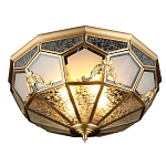 Люстра потолочная Leoni в витражной технике варинант исполнения - 1 | Loft Concept во Владивостоке