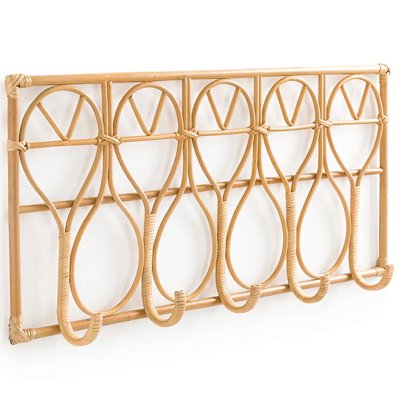 Настенная вешалка из ротанга Wila Wall Hanger L Древесина Бежевый Настенная вешалка из ротанга Wila Wall Hanger L Древесина Бежевый во Владивостоке | Loft Concept
