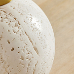 Настольная лампа на круглом основании из натурального камня Bartolomeo варинант исполнения - 1 | Loft Concept во Владивостоке