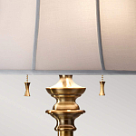 Торшер цвета латунь с белым текстильным абажуром Feiss варинант исполнения - 5 | Loft Concept во Владивостоке