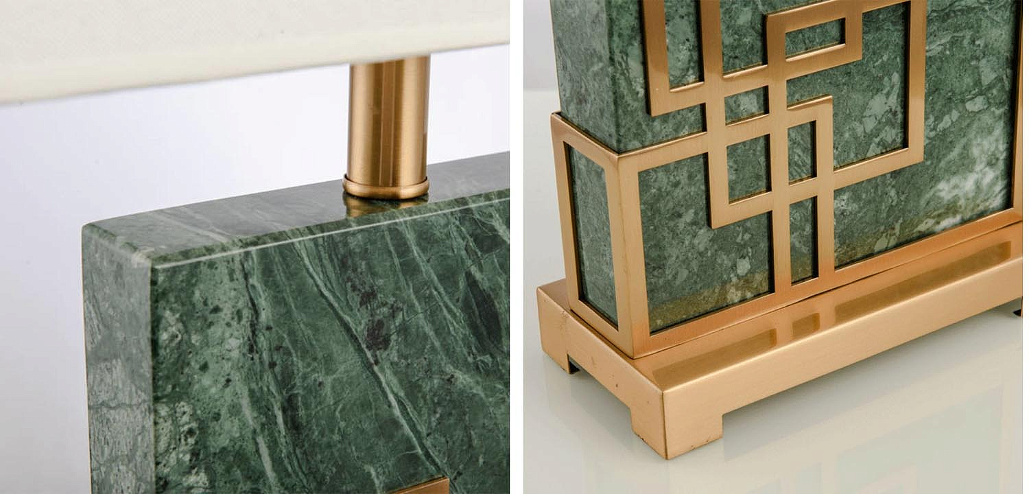 Настольная лампа Table Lamp marble green Настольная лампа Table Lamp marble green - Loft-Concept во Владивостоке