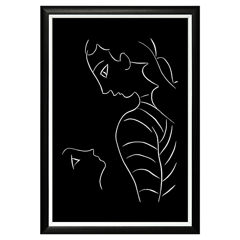 Постер White Silhouette Mother Poster Черный Белый Постер White Silhouette Mother Poster Черный Белый во Владивостоке | Loft Concept