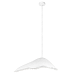 Подвесной светильник с асимметричным волнообразным абажуром и фактурной бахромой по краю Tactile Line варинант исполнения - 2 | Loft Concept во Владивостоке