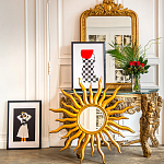 Зеркало-солнце круглое с золотыми с лучами Rays of Peace варинант исполнения - 3 | Loft Concept во Владивостоке