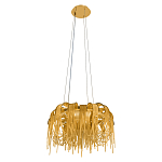 Люстра подвесная круглая с изогнутыми металлическими дугами и ниспадающими цепочками 65 см Atlantis Chain варинант исполнения - 4 | Loft Concept во Владивостоке