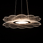 Люстра с прозрачным волнистым плафоном в форме цветка Ethereal Bloom варинант исполнения - 5 | Loft Concept во Владивостоке