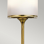 Бра вертикальное с белым полукруглым плафоном и длинным стержнем S Kichler варинант исполнения - 4 | Loft Concept во Владивостоке