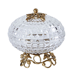 Конфетница из прозрачного рельефного стекла Eden Garden варинант исполнения - 9 | Loft Concept во Владивостоке