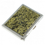 Портсигар на 10 сигарет с газовой зажигалкой из натурального камня Змеевик Светлый Stone Cigarettes Cases варинант исполнения - 4 | Loft Concept во Владивостоке