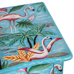 Комод с росписью Розовый фламинго L.XV CHEST OF DRAWERS Flowers with Flamingo варинант исполнения - 4 | Loft Concept во Владивостоке