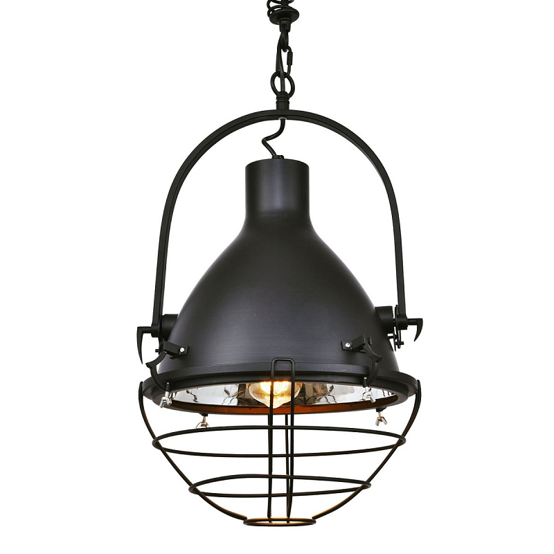 Подвесной светильник Vintage Mist Pendant Big Черный Подвесной светильник Vintage Mist Pendant Big Черный во Владивостоке | Loft Concept