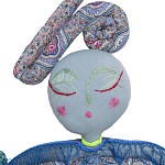 Кукла из одежды и павлопосадских платков Rusalka Blue Jeans 2 варинант исполнения - 2 | Loft Concept во Владивостоке