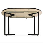 Стол обеденный раздвижной со столешницей бежевый мрамор Magali варинант исполнения - 3 | Loft Concept во Владивостоке