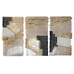 Триптих Геометрический гобелен бежевый Figurative Beige Wall Hangings варинант исполнения - 4 | Loft Concept во Владивостоке