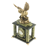 Часы настольные из натурального камня с декором в виде орла Eagle Stone Clock варинант исполнения - 10 | Loft Concept во Владивостоке