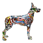 Статуэтка Graffiti Great Dane Поп-Арт варинант исполнения - 2 | Loft Concept во Владивостоке