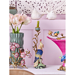 Подсвечник в образе попугая из фарфора с бронзовыми элементами Eden Garden варинант исполнения - 2 | Loft Concept во Владивостоке