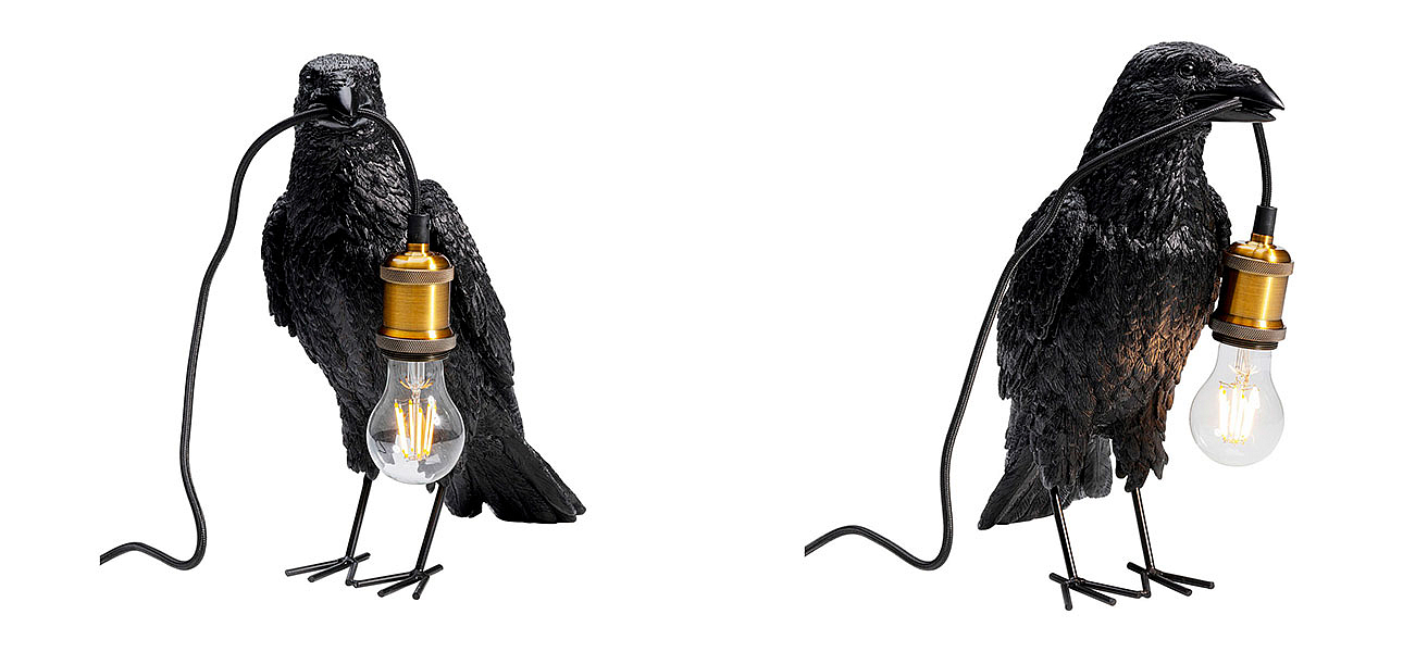 Настольная лампа Ворона Black Crow Настольная лампа Ворона Black Crow - Loft-Concept во Владивостоке