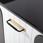 Черно-белый распашной комод Accordo варинант исполнения - 4 | Loft Concept во Владивостоке