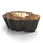 Кофейный стол Burl Exotic tree Coffee Table Black варинант исполнения - 1 | Loft Concept во Владивостоке