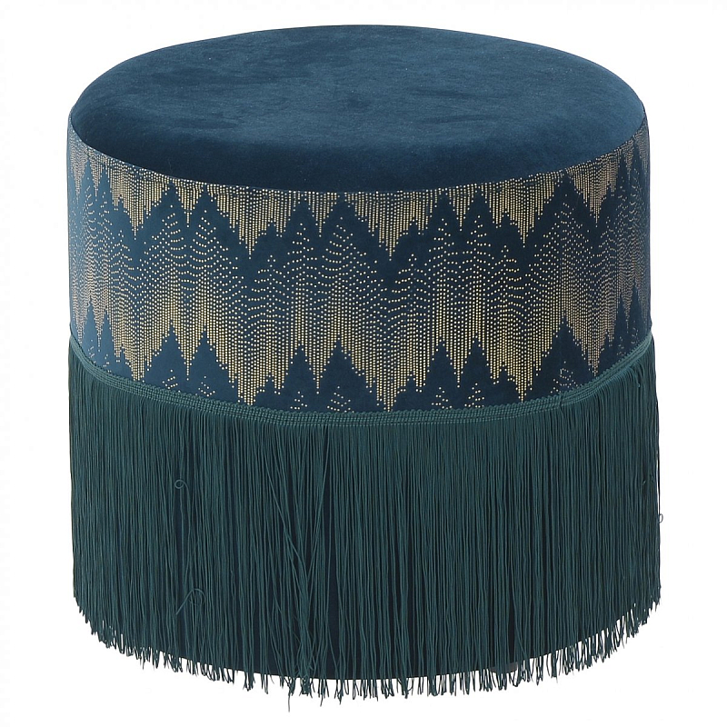 Пуф Fringe Blue Синий Пуф Fringe Blue Синий во Владивостоке | Loft Concept
