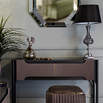 Настольная лампа с черным конусообразным абажуром Glass Flask варинант исполнения - 1 | Loft Concept во Владивостоке