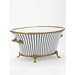 Кашпо Black white stripe варинант исполнения - 2 | Loft Concept во Владивостоке