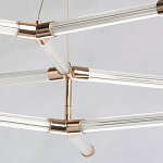 Люстра с геометрической конструкцией из вытянутых цилиндрических плафонов Hex Scaffold  варинант исполнения - 5 | Loft Concept во Владивостоке