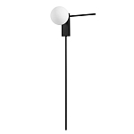 Бра с белым шарообразным плафоном и черным минималистичным каркасом Direct Rays варинант исполнения - 1 | Loft Concept во Владивостоке