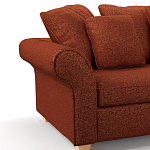 Мебельная ткань Шенилл терракотовый цвет 138 см T4-44 варинант исполнения - 5 | Loft Concept во Владивостоке