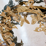 Зеркало круглое в металлической раме украшенной фигурами бабочек Butterflies варинант исполнения - 3 | Loft Concept во Владивостоке