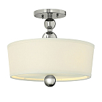 Потолочный светильник с белым цилиндрическим плафоном и шарообразными деталями Hinkley варинант исполнения - 1 | Loft Concept во Владивостоке