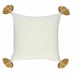 Чехол на подушку с кисточками и вышивкой птиц Ethnic mix Birds Square варинант исполнения - 4 | Loft Concept во Владивостоке