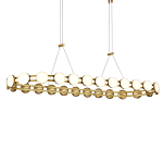 Люстра овальная с круглыми светодиодными источниками света Maxine Light варинант исполнения - 2 | Loft Concept во Владивостоке