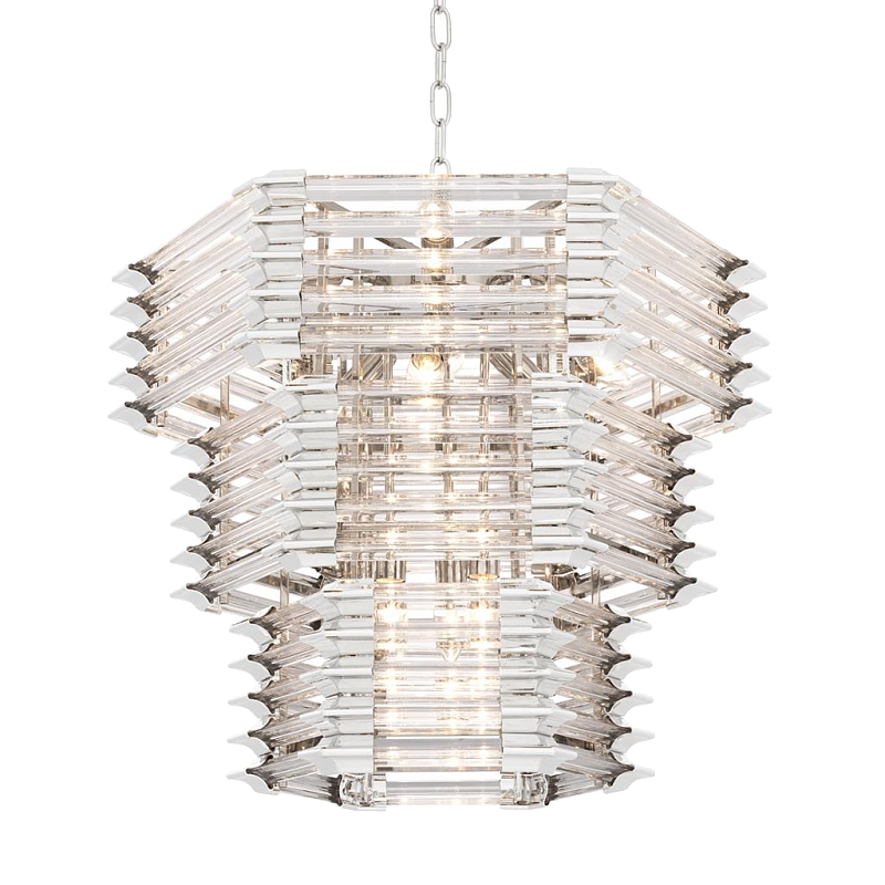 Люстра Chandelier Wren Никель Прозрачный (Transparent) во Владивостоке | Loft Concept 