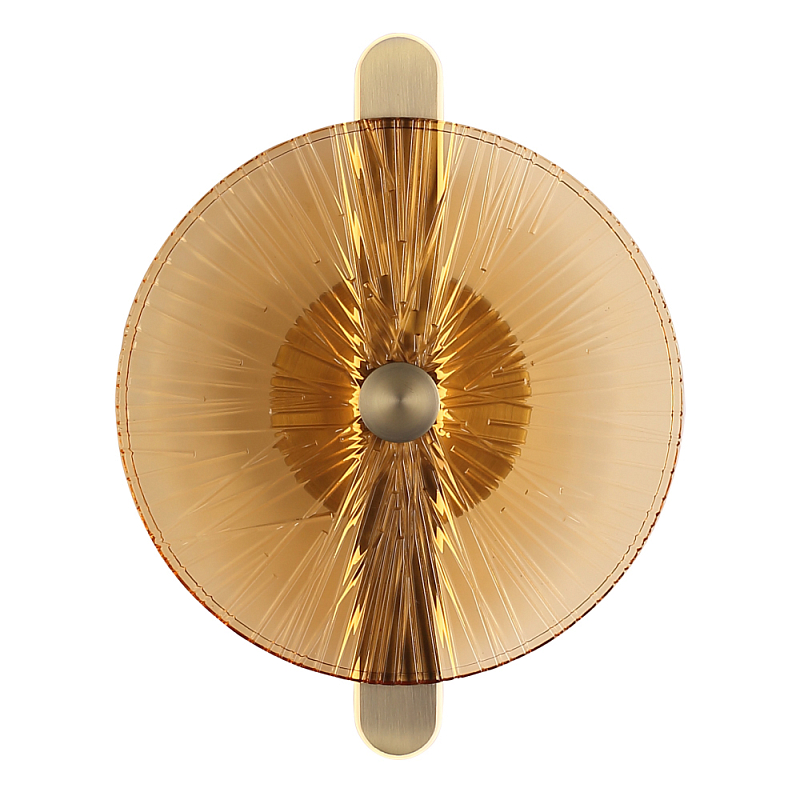 Бра с круглым стеклянным плафоном Gingham Янтарный Мятный во Владивостоке | Loft Concept 