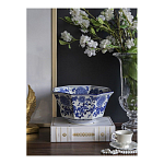 Чаша белая с синим цветочным узором Chino Dishes варинант исполнения - 3 | Loft Concept во Владивостоке