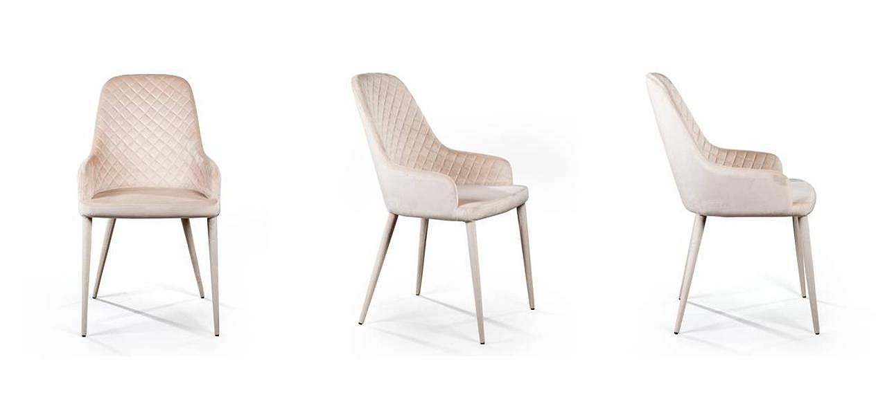 Стул Douglas Rhombus Chair Бежевый Велюр Стул Douglas Rhombus Chair Бежевый Велюр - Loft-Concept во Владивостоке