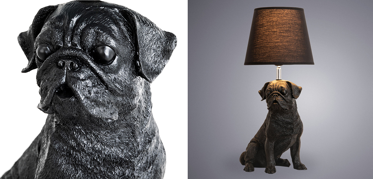 Настольная лампа Black Bulldog Table Lamp Настольная лампа Black Bulldog Table Lamp - Loft-Concept во Владивостоке