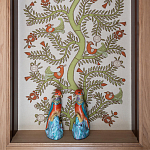 Обои с вышивкой ручной работы Fyodor Original colourway on linen варинант исполнения - 1 | Loft Concept во Владивостоке