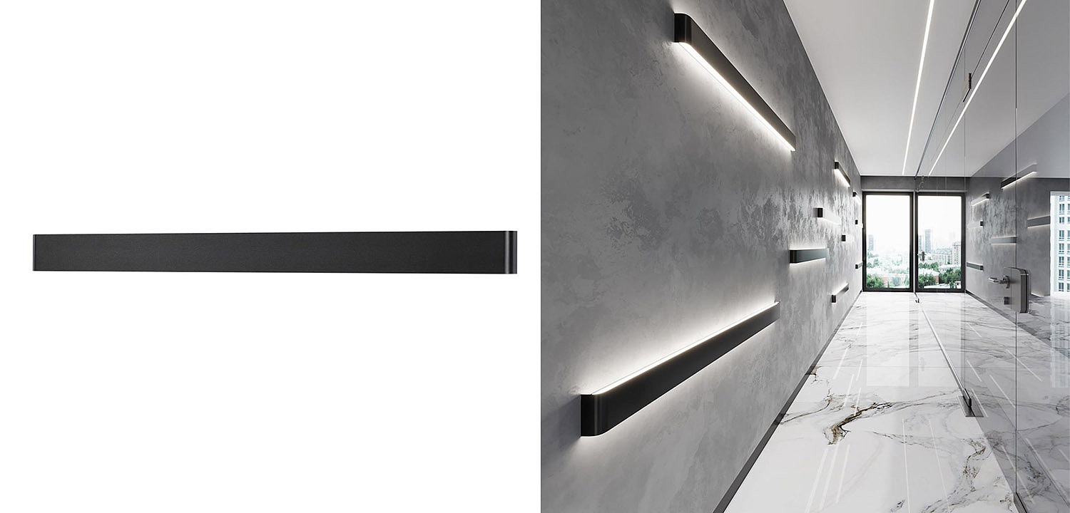 Бра Obverse Black Long Wall lamp Бра Obverse Black Long Wall lamp - Loft-Concept во Владивостоке