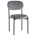 Стул с круглым сиденьем на металлическом основании ALFIE CHAIR Grey варинант исполнения - 1 | Loft Concept во Владивостоке