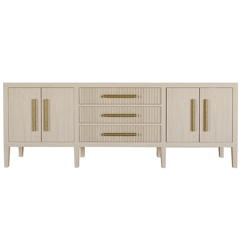 Большая VT-тумба Primo шпон Светлый дуб Древесина Золотой во Владивостоке | Loft Concept 