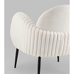 Полукресло Wave Stripes букле белый варинант исполнения - 3 | Loft Concept во Владивостоке